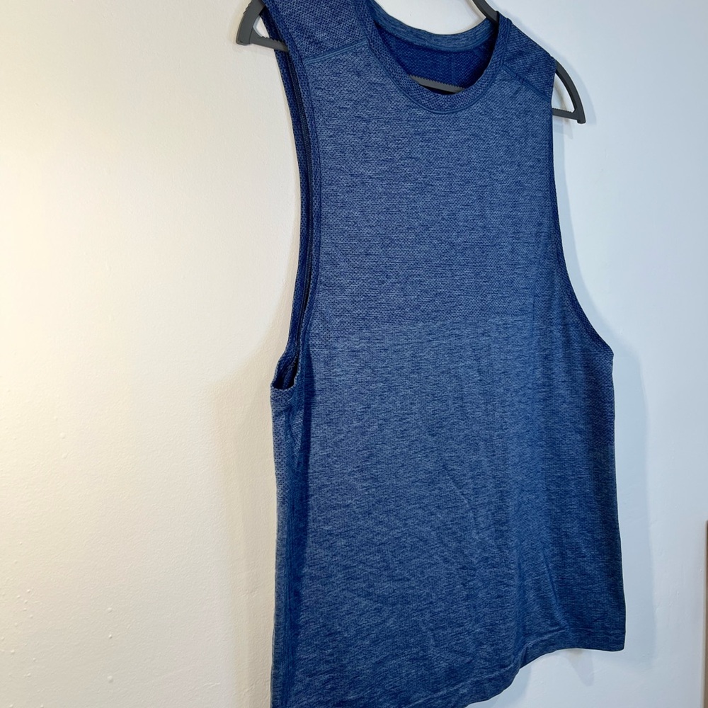 Lululemon Men’s Sleeveless Training Tank Top – Blue – Size M - Picture 5 of 10